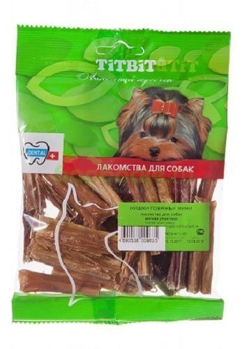 TiTBiT Лакомство для собак Кишки говяжьи мини