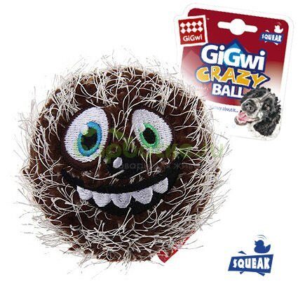 Gigwi Игрушка для собак "Крейзиболл" мяч с пищалкой