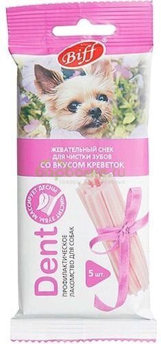 TiTBiT Biff Жевательный снек DENT для собак мелких пород со вкусом креветок