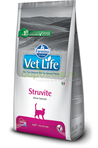 Farmina Vet Life Cat Struvite Сухой диетический корм для кошек, для растворения струвитных уролитов 10 кг