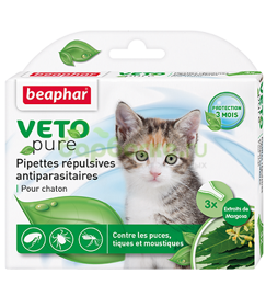 Beaphar Veto Pure Капли для Котят от блох, клещей и комаров