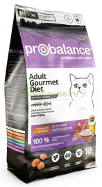 ProBalance Gourmet Diet Cat Beef & Rabbit - Сухой корм для Кошек с Говядиной и Кроликом 10 кг