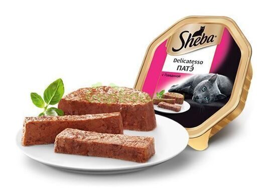 Sheba Delicatesso Консервы для кошек Патэ с Говядиной