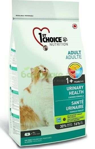 1ST CHOICE Urinary Health - Сухой корм для Кошек для профилактики МКБ 5,44 кг