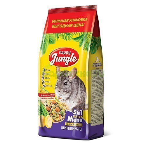Happy Jungle Корм для Шиншилл 900 г