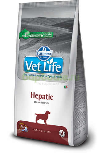 Farmina Vet Life Dog Hepatic Сухой диетический корм для Собак при хронической печеночной недостаточности 12 кг