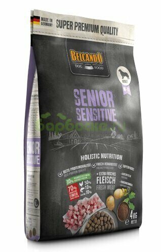 BELCANDO Senior Sensitive - Cухой корм для Стареющих Собак с нормальным уровнем активности 4 кг