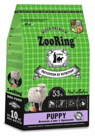 ZOORING Puppy  - Сухой корм для Щенков Ягненок и Рис с Брокколи 10 кг