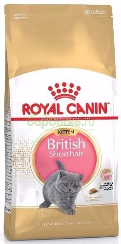 Royal Canin Kitten British Shorthair Сухой корм для Британских короткошерстных котят с 4 до 12 месяцев 2 кг