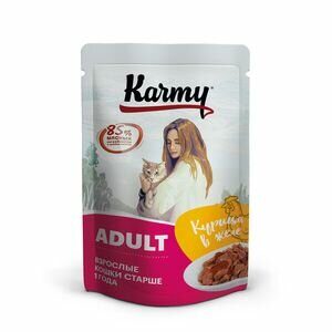 KARMY ADULT Консервы для Кошек Курица в Желе