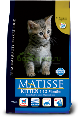 Matisse Kitten Сухой корм для котят, беременных и кормящих кошек с Курицей 1,5 кг