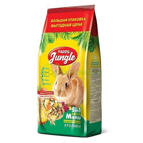 Happy Jungle Корм для Кроликов 900 г