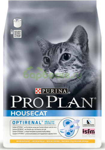 Pro Plan House Cat Сухой корм для домашних кошек с Курицей 10 кг