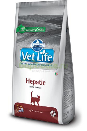 Farmina Vet Life Cat Hepatic Сухой диетический корм для кошек при хронической печеночной недостаточности 2 кг