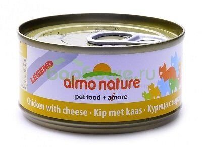 Almo Nature Legend Chicken & Cheese Консервы для кошек с Курицей и сыром