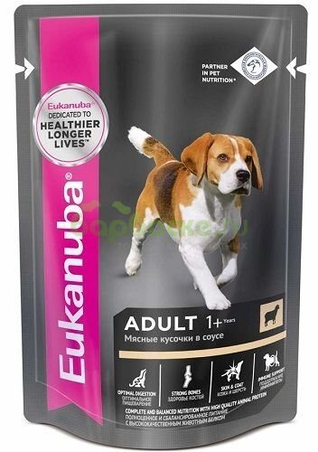 Eukanuba Adult Dog Lamb - Консервы для собак с Ягненком в соусе