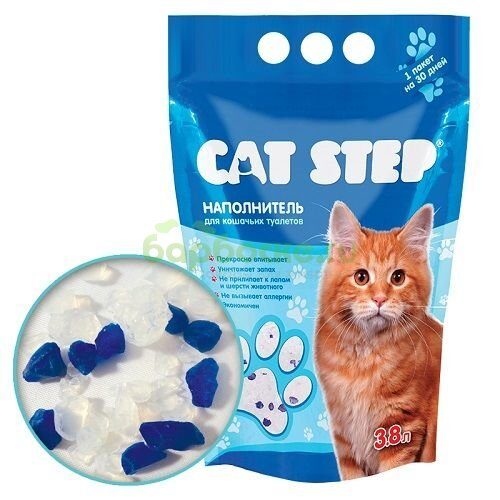 Cat Step Наполнитель силикагелевый для кошачьего туалета