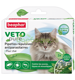 Beaphar Veto Pure Капли от блох, клещей и комаров для кошек