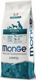 MONGE Dog Speciality Hypoallergenic SALMON & TUNA - Сухой корм для Собак всех пород Гипоаллергенный Лосось с Тунцом 12 кг