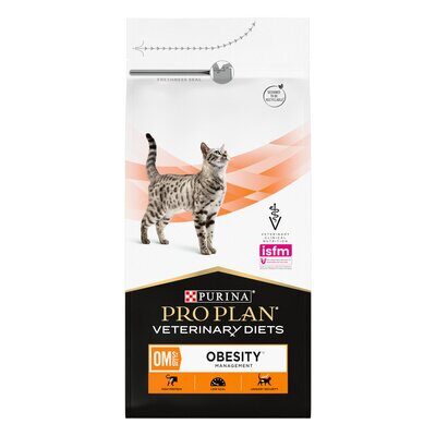 Pro Plan Veterinary Diets OM Obesity Сухой диетический корм для кошек при ожирении 1,5 кг