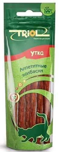 Triol Лакомство для кошек Аппетитные колбаски из Утки