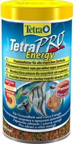 Tetra Pro Energy Crips Корм для всех видов декоративных рыб (хлопья и энергетические добавки)